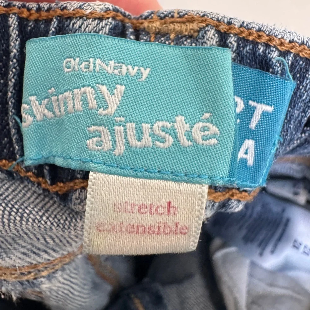 Old Navy 2T Girls Blue Denim Heart Jeans